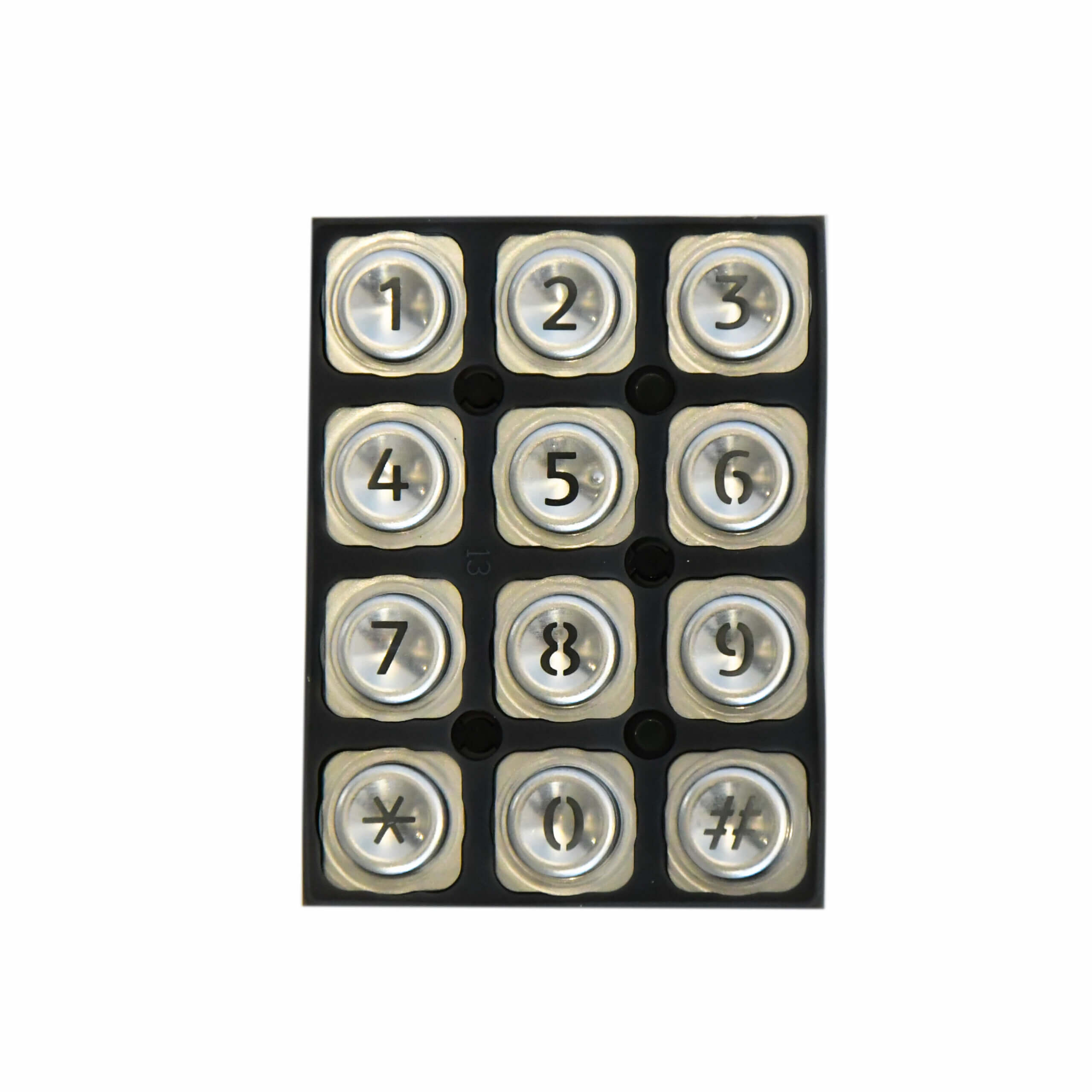 Clavier lumineux 12 touches + 2 brides